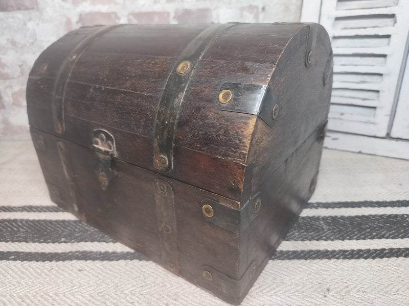 Vintage French Wooden Chest