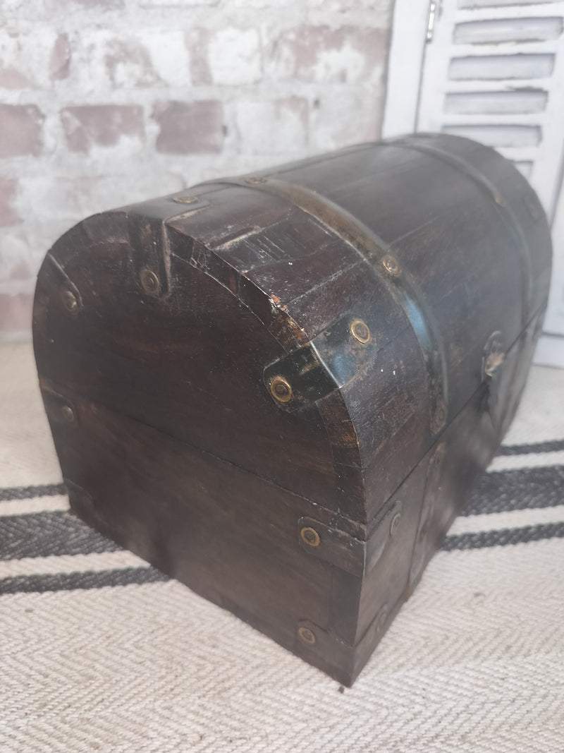 Vintage French Wooden Chest