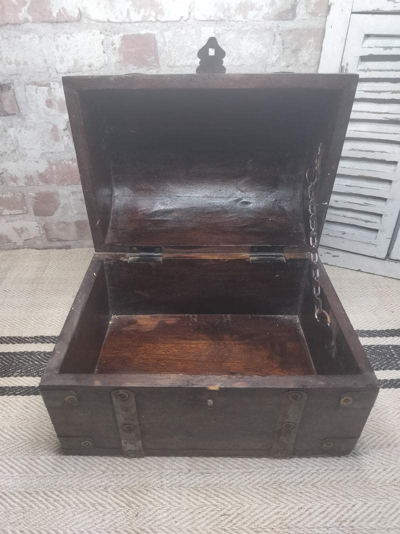 Vintage French Wooden Chest