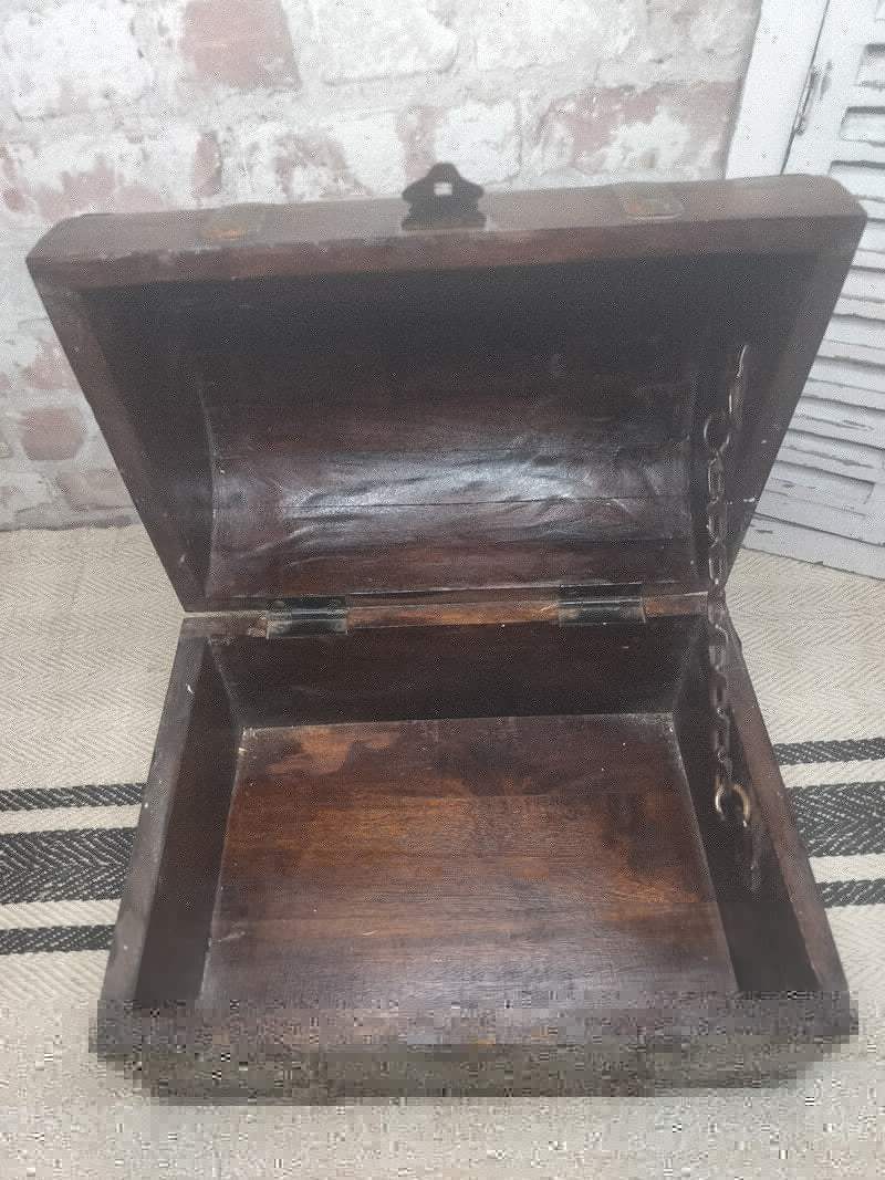 Vintage French Wooden Chest