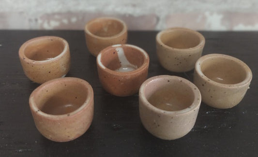 French Vintage Stoneware Escargot Pots