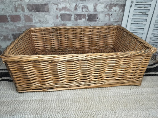 Large Vintage Wicker Basket