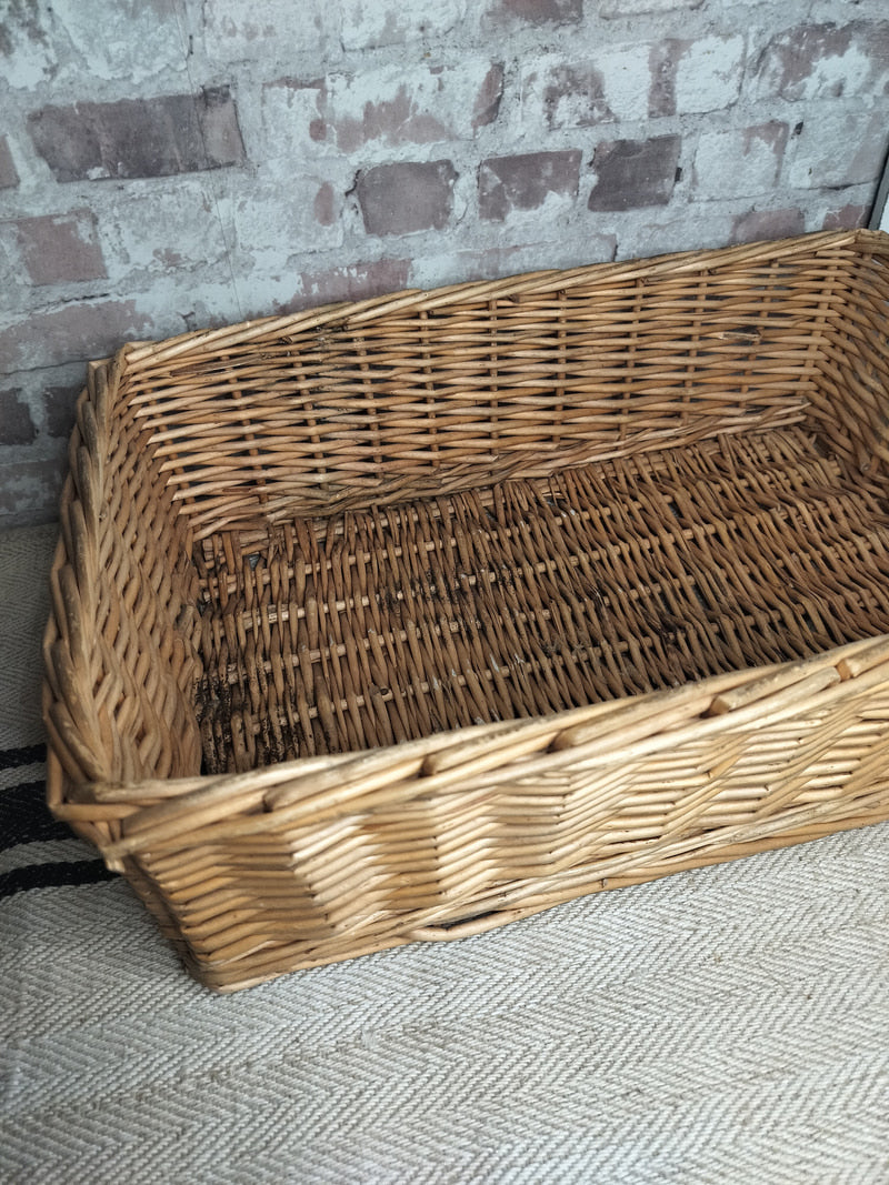 Large Vintage Wicker Basket