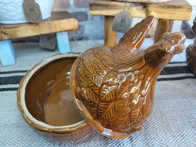 Vintage Moira Pottery Hen on Nest – Classic English Egg Holder