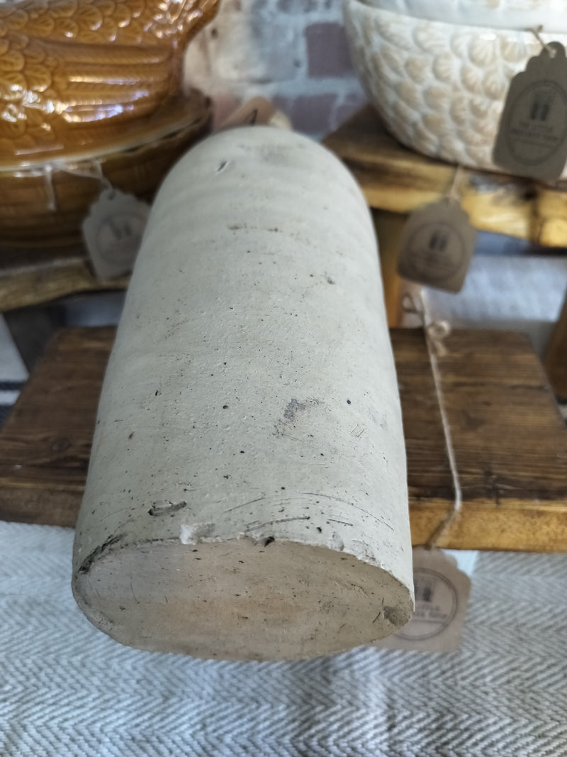 Antique French Stoneware Bottle – Rustic 19th-Century Decor