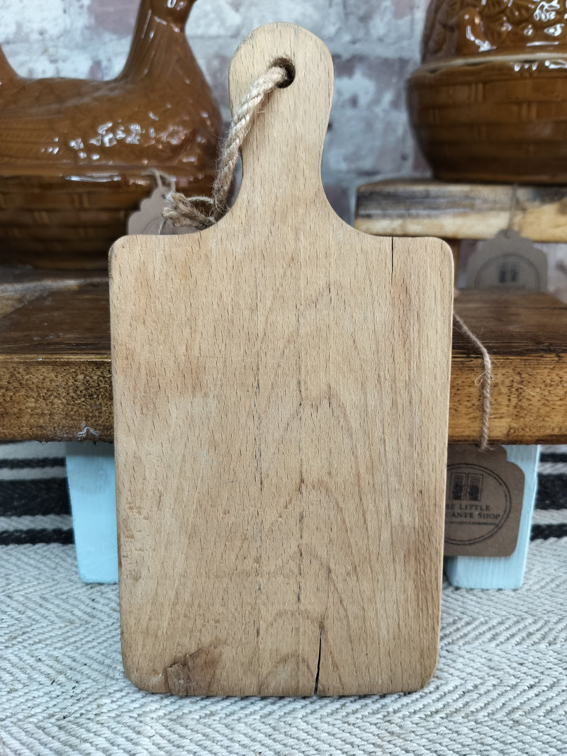 Vintage French Wooden Cutting Board – Rustic Kitchen Décor