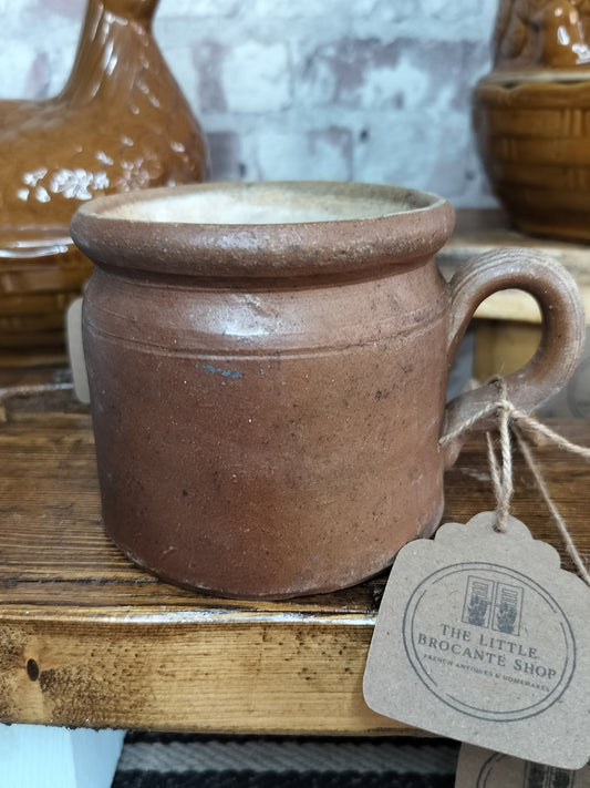 Antique French Confit Jug c. late 1800's