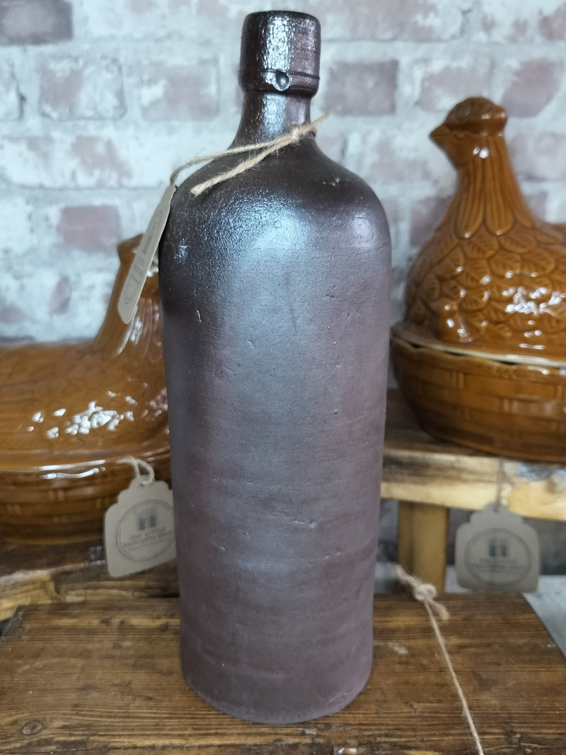 Antique French Stoneware Bottle - late 19th Century - The Little Brocante Shop