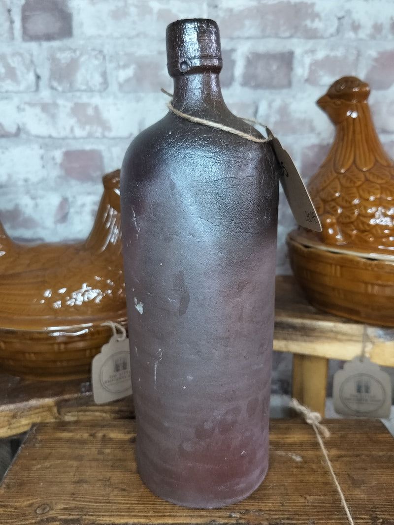 Antique French Stoneware Bottle - late 19th Century - The Little Brocante Shop