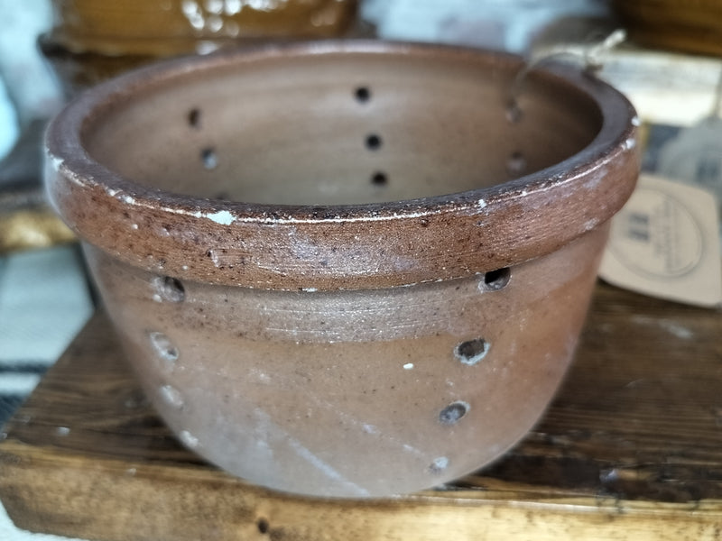 Large Antique French Terracotta Cheese Mould - The Little Brocante Shop