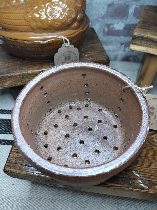 Large Antique French Terracotta Cheese Mould