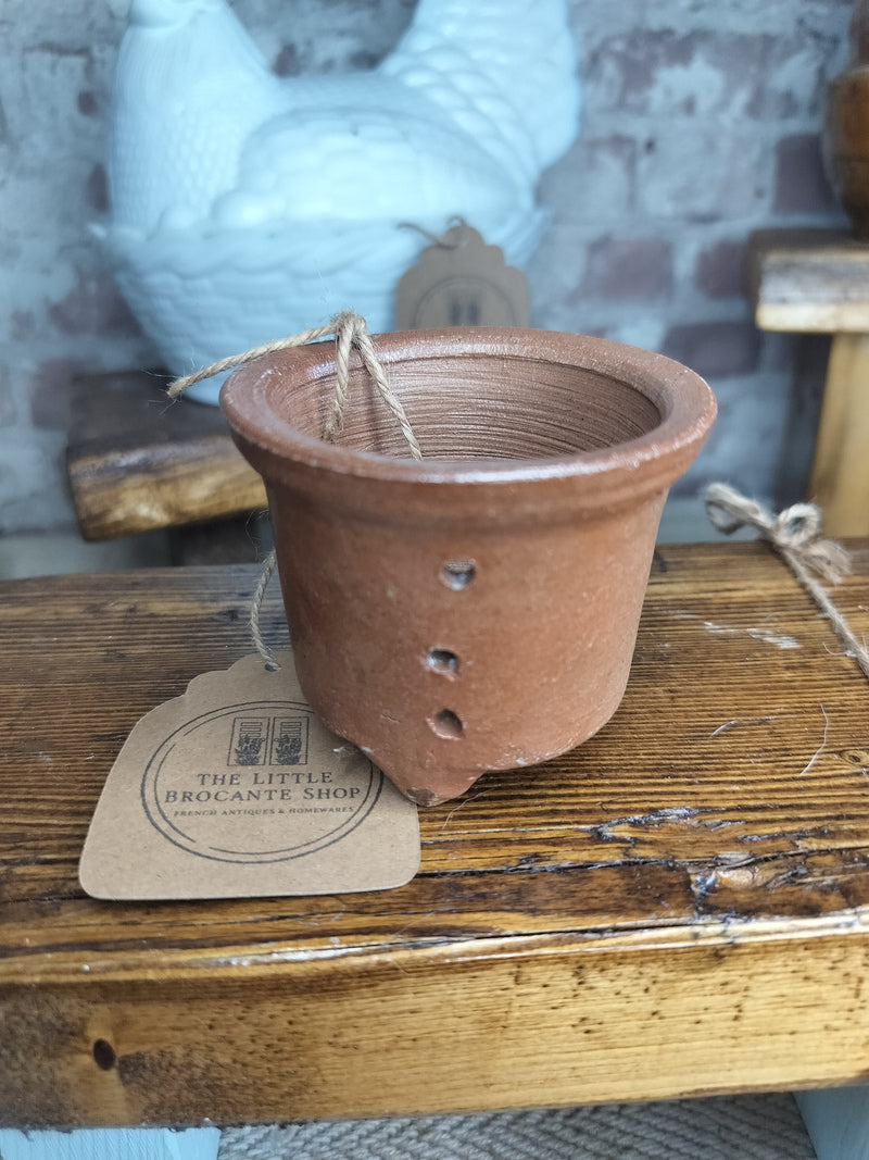Vintage French Terracotta Cheese Mould - The Little Brocante Shop