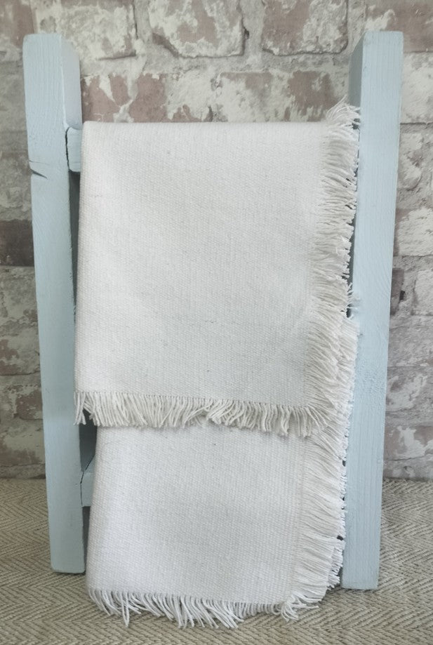 Rustic French Blue Mini Ladder – Tea Towel or Display Stand - The Little Brocante Shop