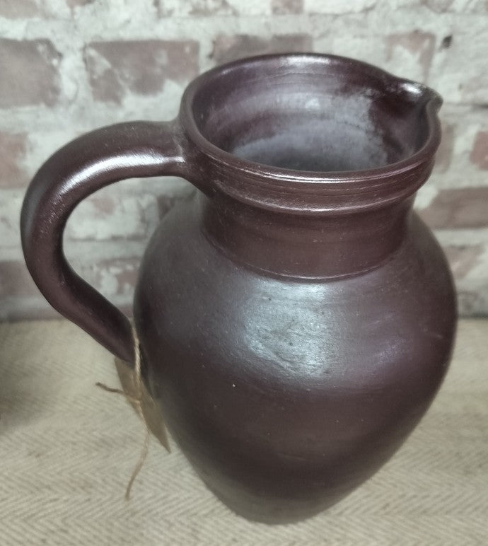 Vintage French Stoneware Jug / Pitcher - The Little Brocante Shop
