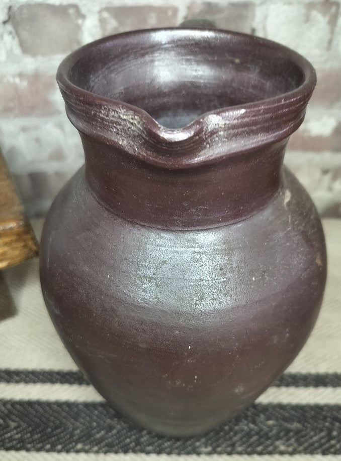 Vintage French Stoneware Jug / Pitcher - The Little Brocante Shop