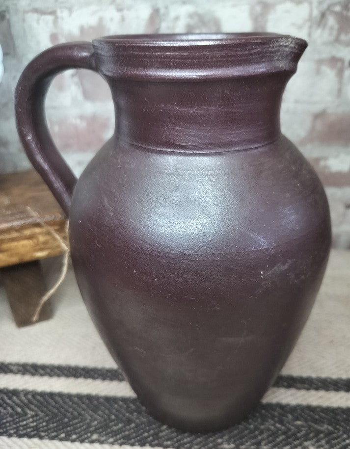 Vintage French Stoneware Jug / Pitcher - The Little Brocante Shop