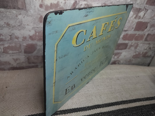 Vintage French Cafe du Monde Sign