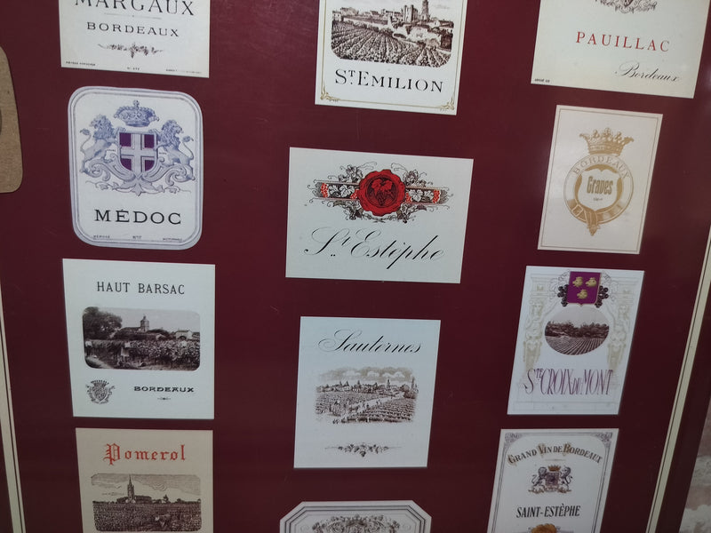 Vintage French Vins de Bordeaux Metal Sign