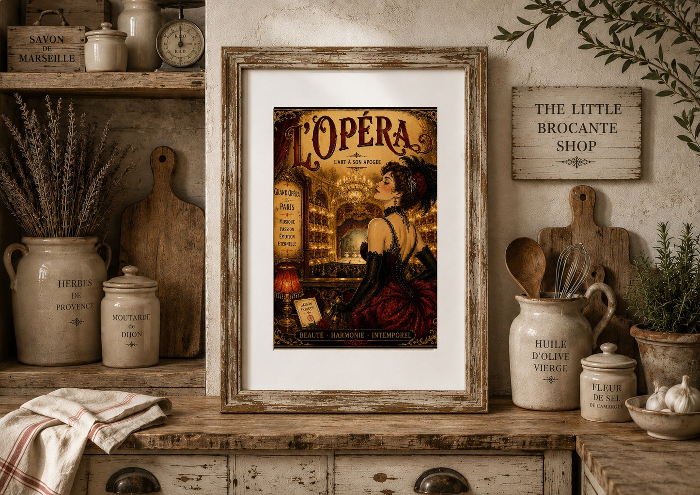 L'Opera Print in Bell Epoque Style - Exclusive French Print