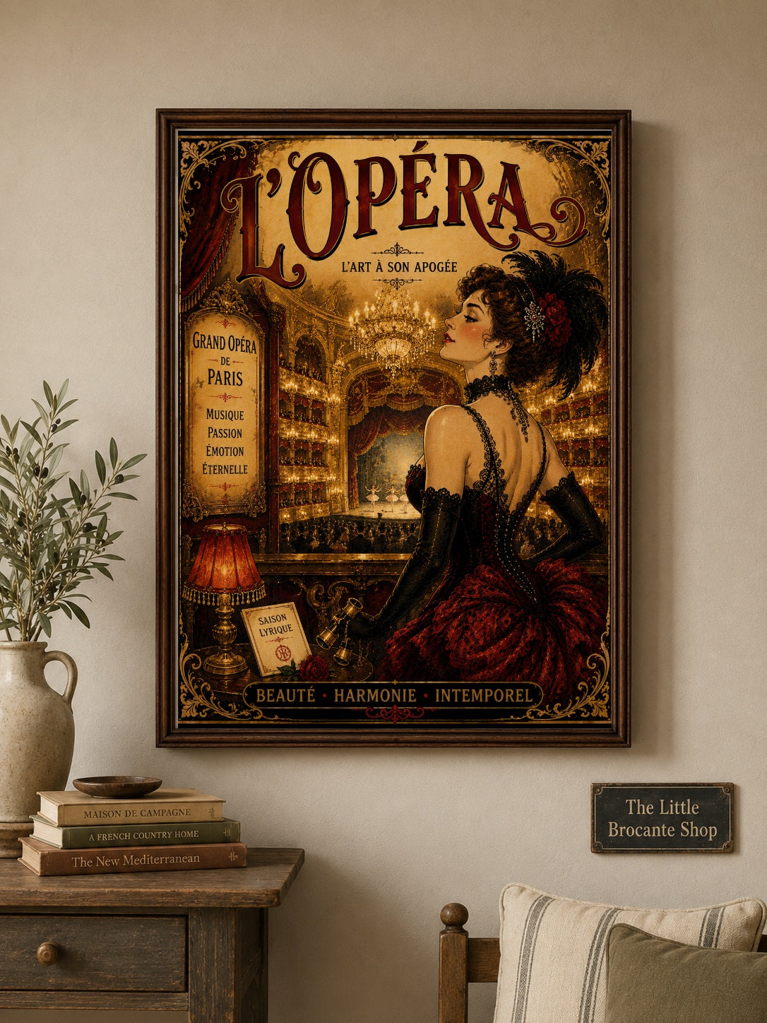 L'Opera Print in Bell Epoque Style - Exclusive French Print