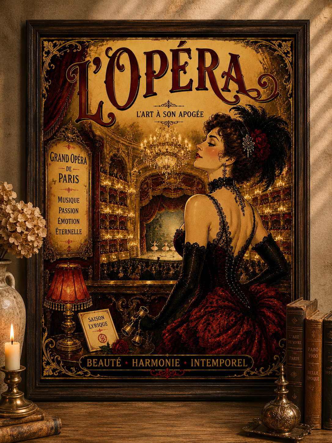 L'Opera Print in Bell Epoque Style - Exclusive French Print