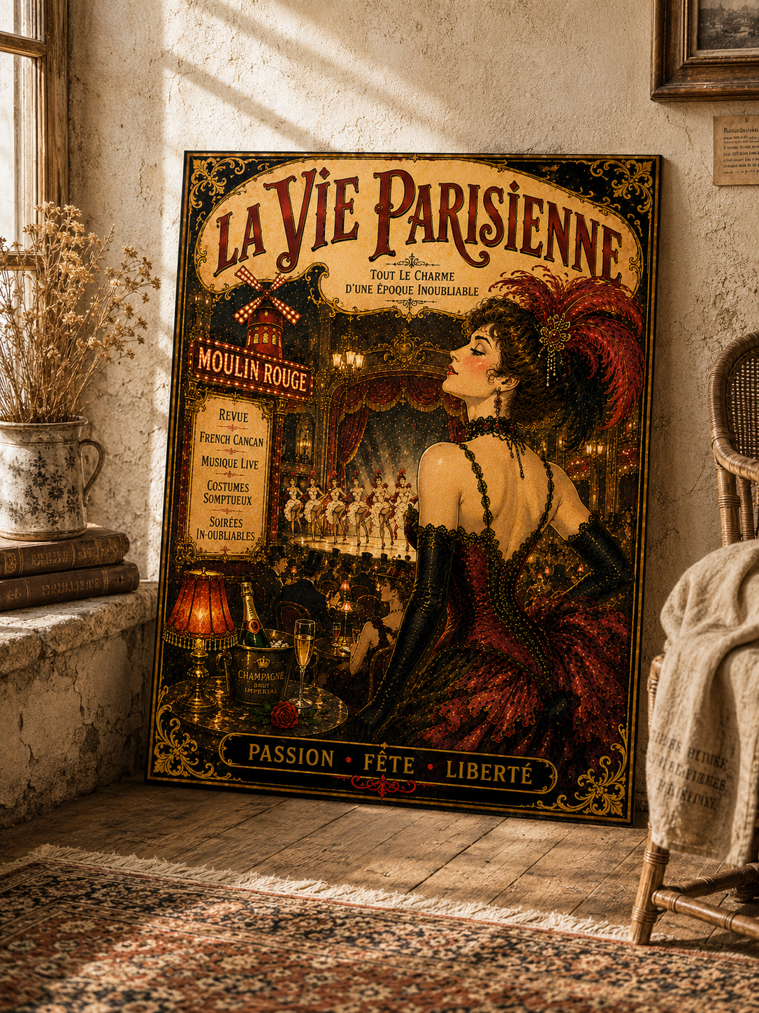 La Vie Parisienne Print in Bell Epoque Style - Exclusive French Print
