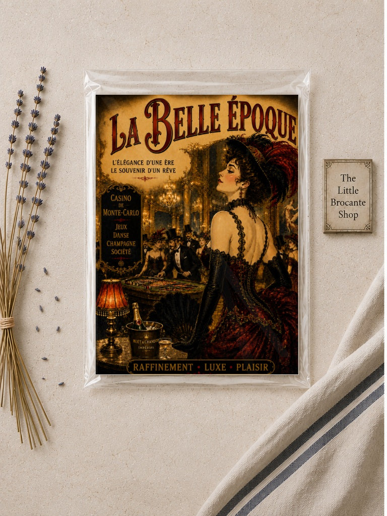 La Belle Époque Monte-Carlo Casino Print  Unframed Print
