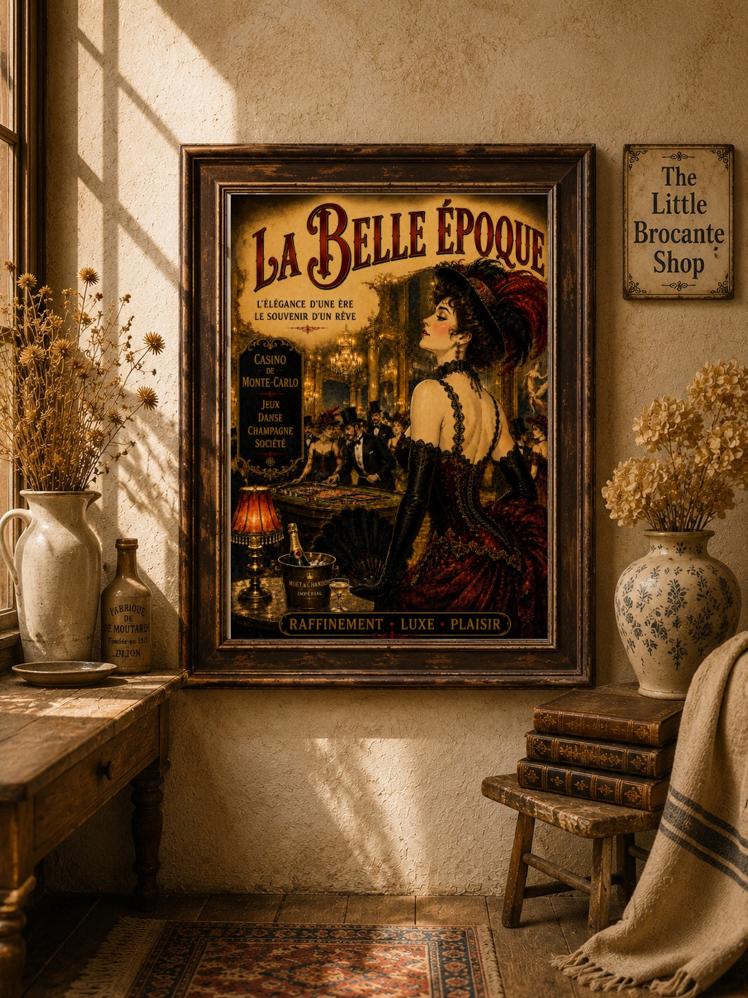 La Belle Époque Monte-Carlo Casino Print  Framed Print