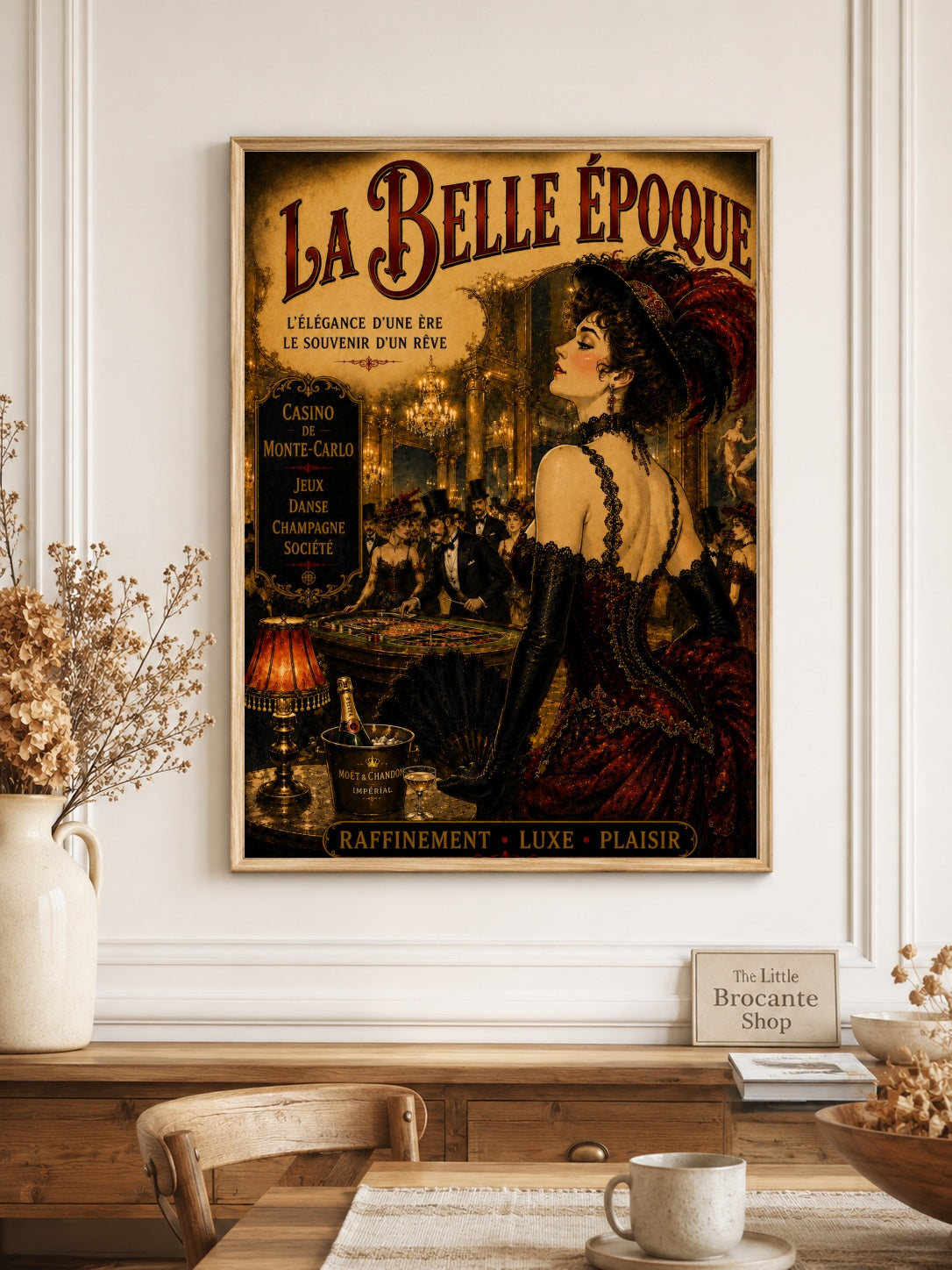 La Belle Époque Monte-Carlo Casino Print  Framed Print