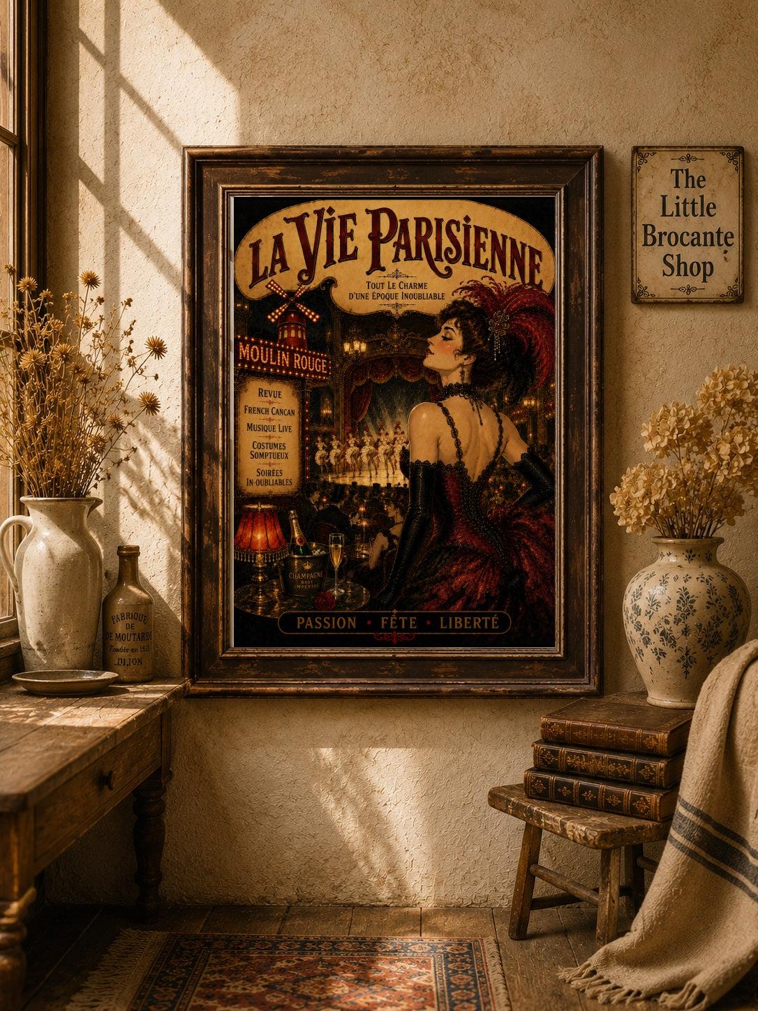 La Vie Parisienne Paris Nightlife Print | Belle Époque Wall Art  Framed Art Print