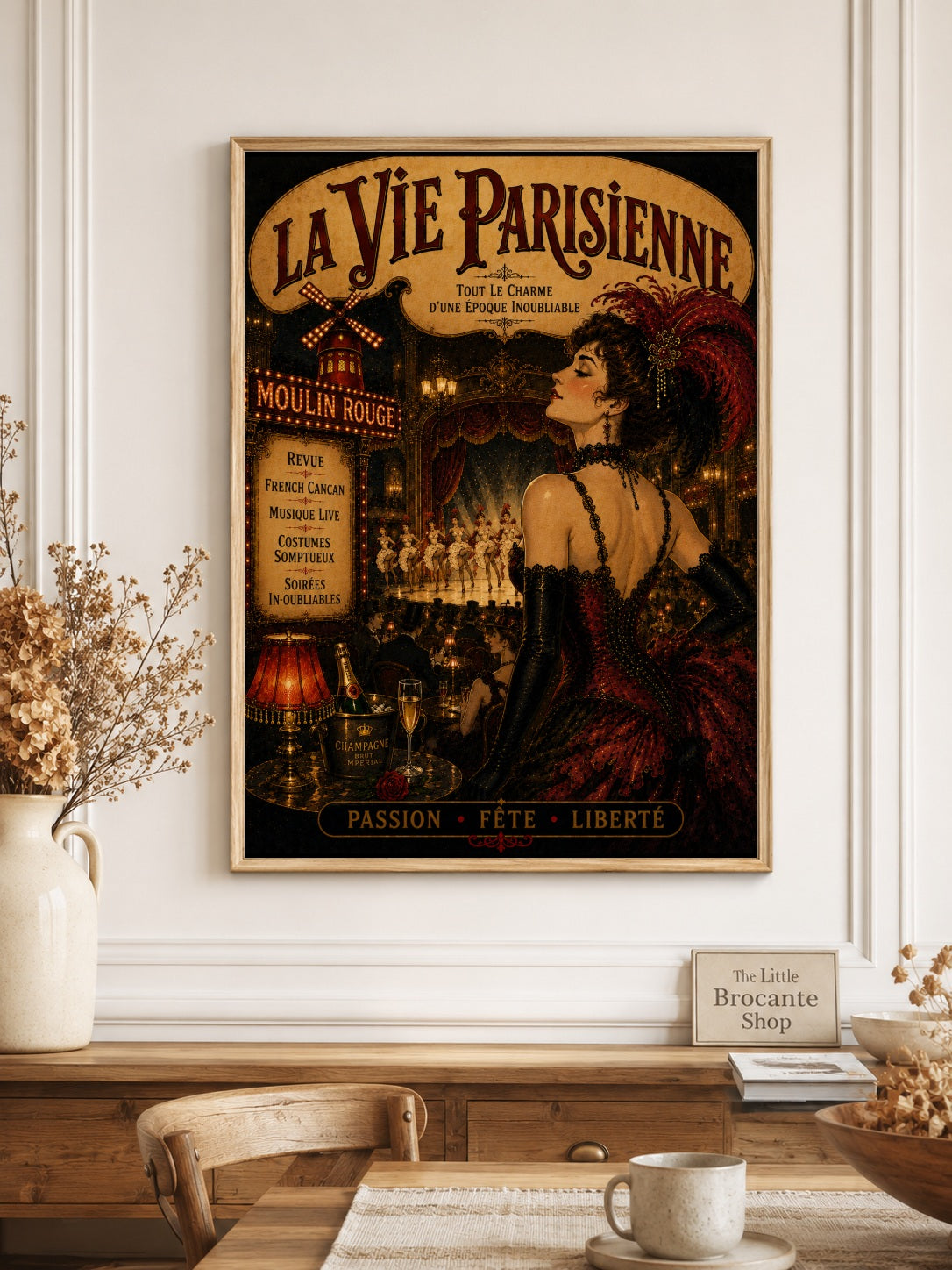 La Vie Parisienne Paris Nightlife Print | Belle Époque Wall Art  Framed Art Print