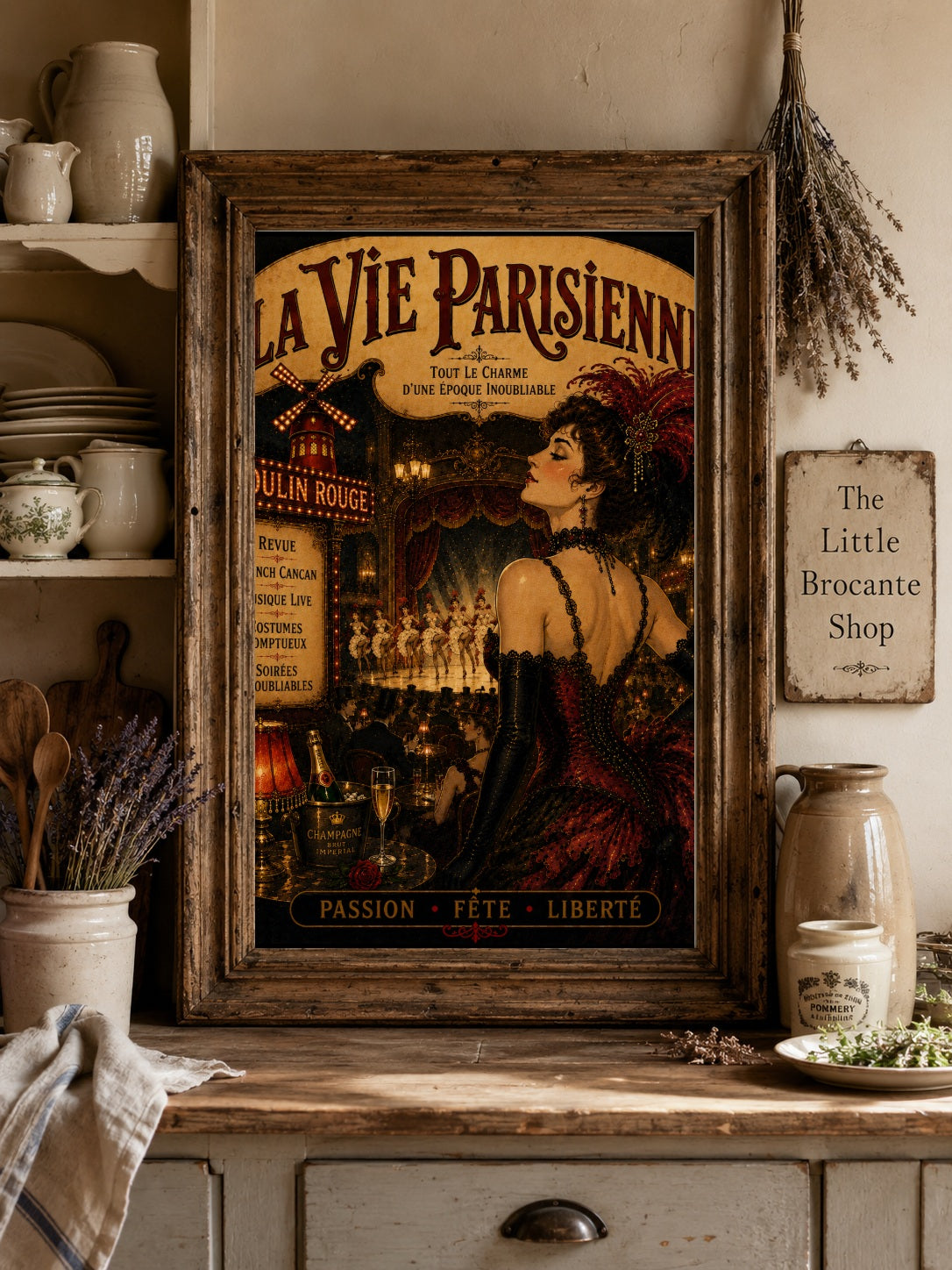 La Vie Parisienne Paris Nightlife Print | Belle Époque Wall Art  Framed Art Print
