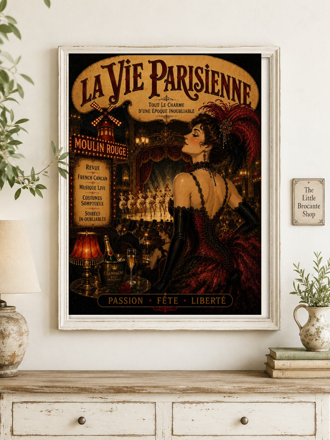 La Vie Parisienne Paris Nightlife Print | Belle Époque Wall Art  Framed Art Print