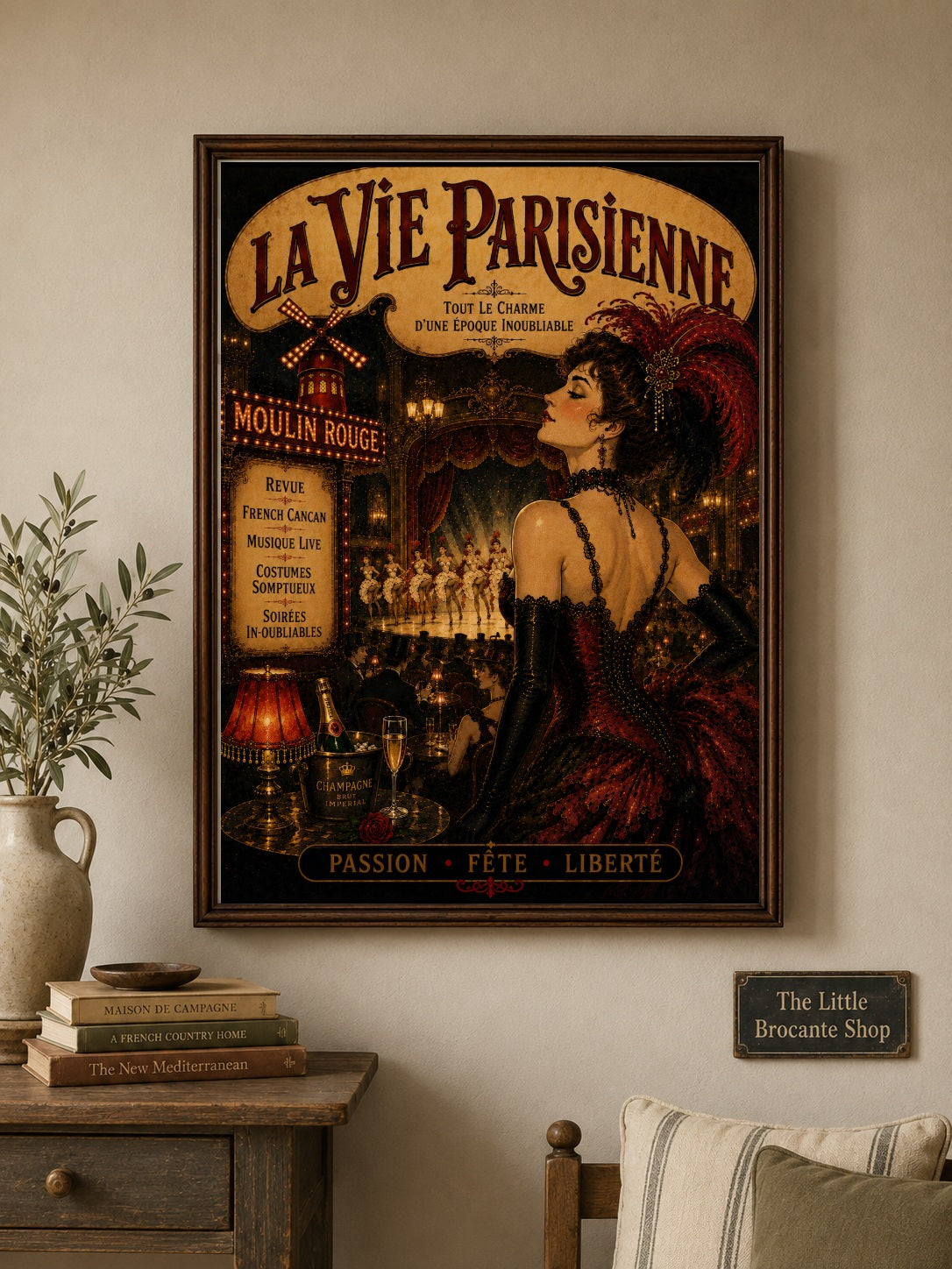 La Vie Parisienne Paris Nightlife Print | Belle Époque Wall Art  Framed Art Print