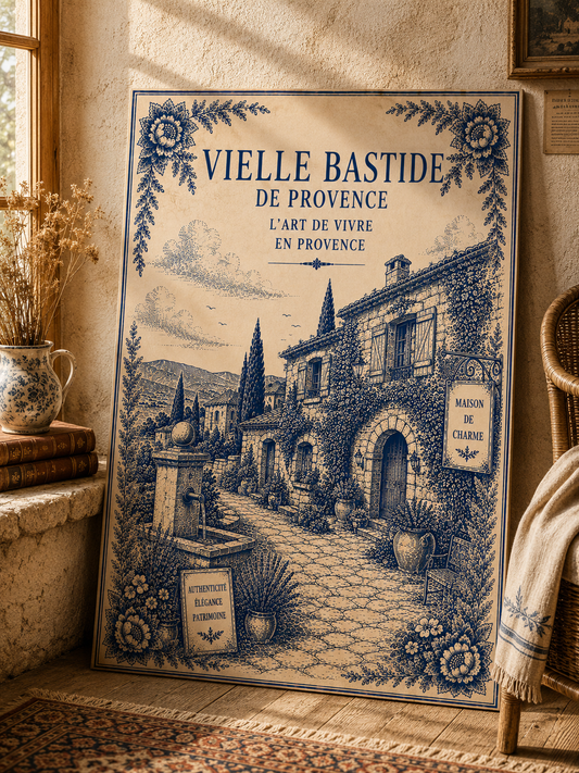 Vielle Bastide de Provence – Exclusive French Bastide Village Art Print