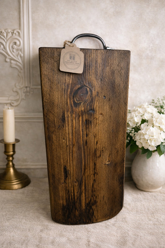 Vintage Large Wooden Charcuterie Board with Handle
