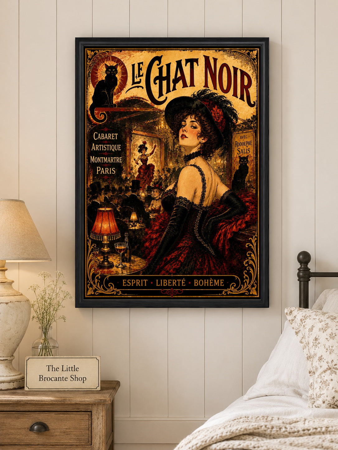 Le Chat Noir Print in Bell Epoque Style - Exclusive French Print