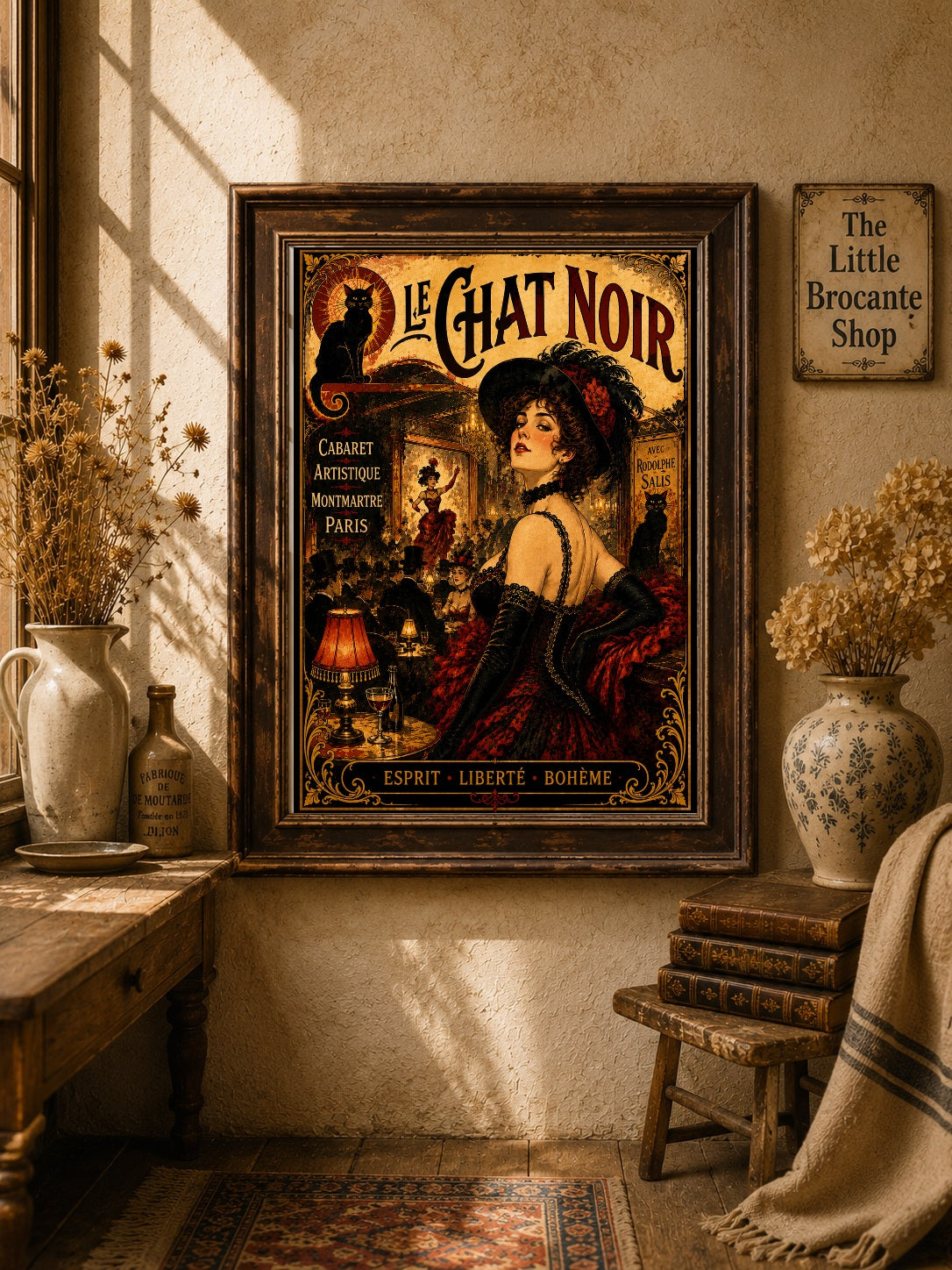 Le Chat Noir Print in Bell Epoque Style - Exclusive French Print