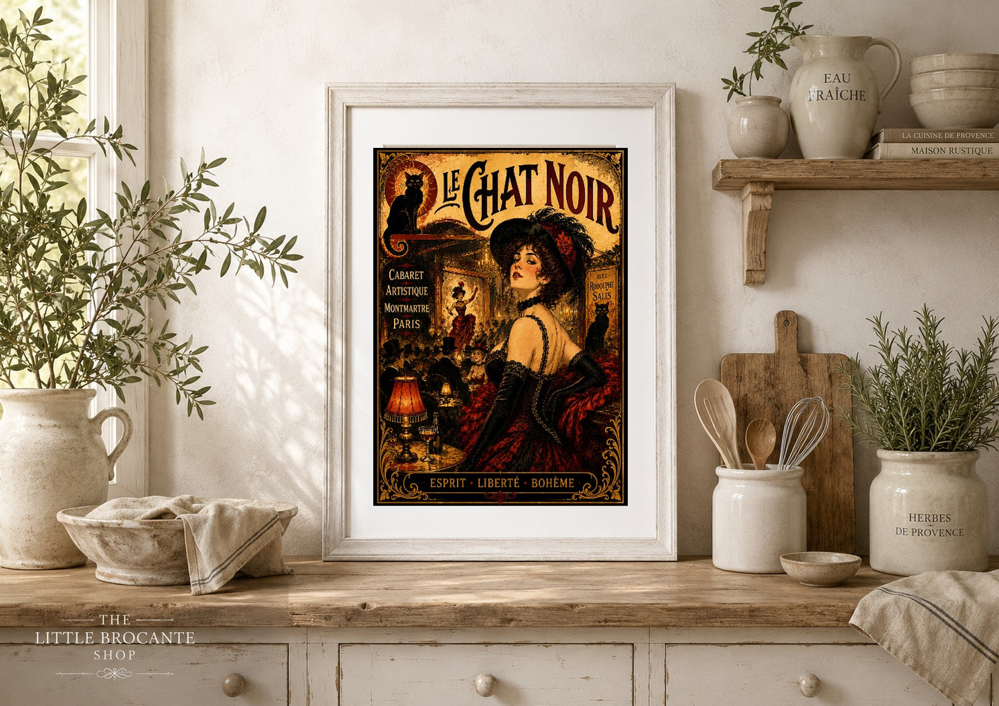 Le Chat Noir Print in Bell Epoque Style - Exclusive French Print