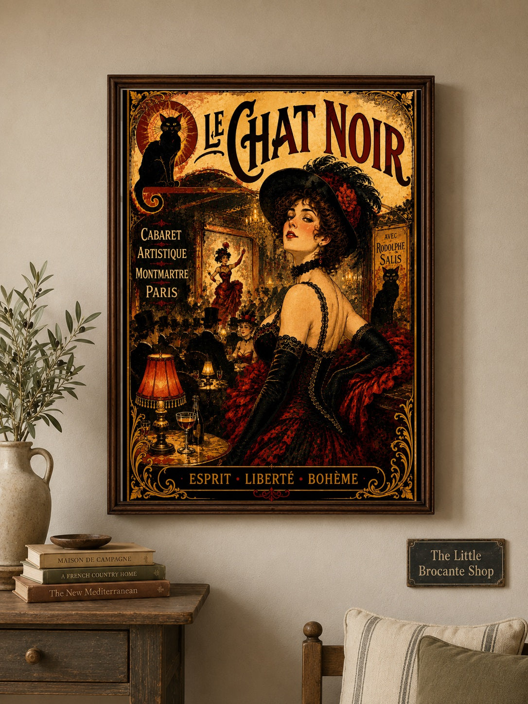 Le Chat Noir Print in Bell Epoque Style - Exclusive French Print
