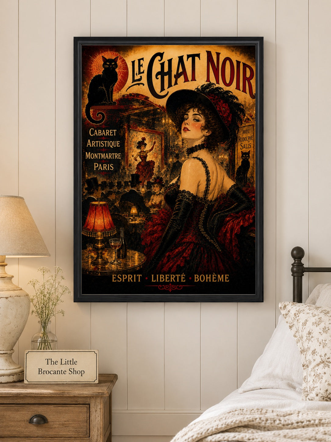 Le Chat Noir Paris Cabaret Print | Montmartre Belle Époque Unframed Art Print