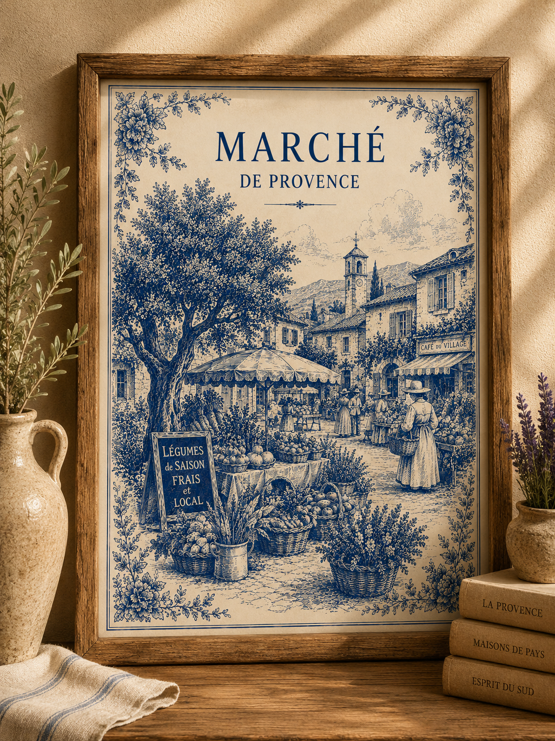 Marche de Provence – Exclusive French Market Art Print