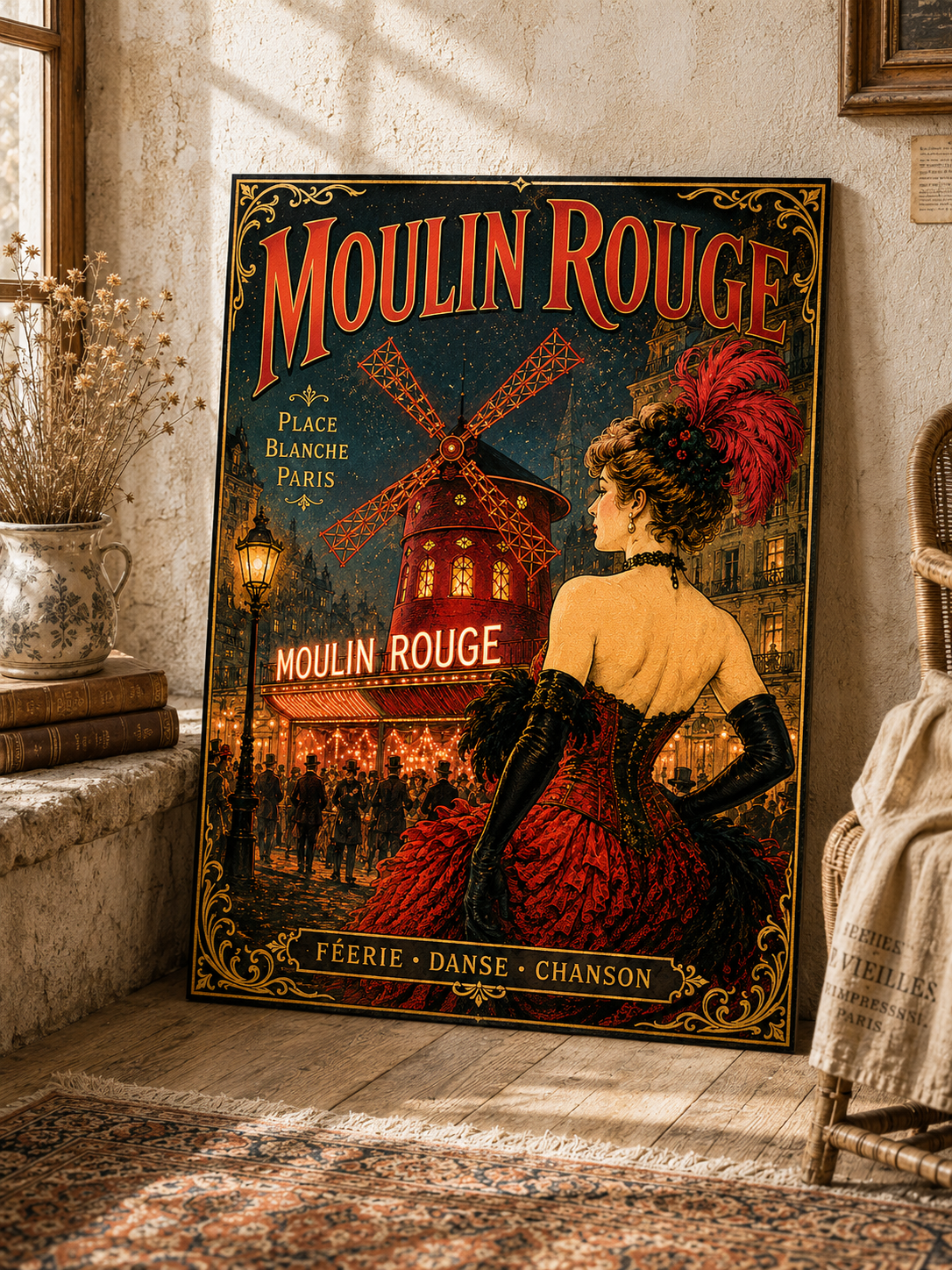Moulin Rouge Print in Bell Epoque Style - Exclusive French Print