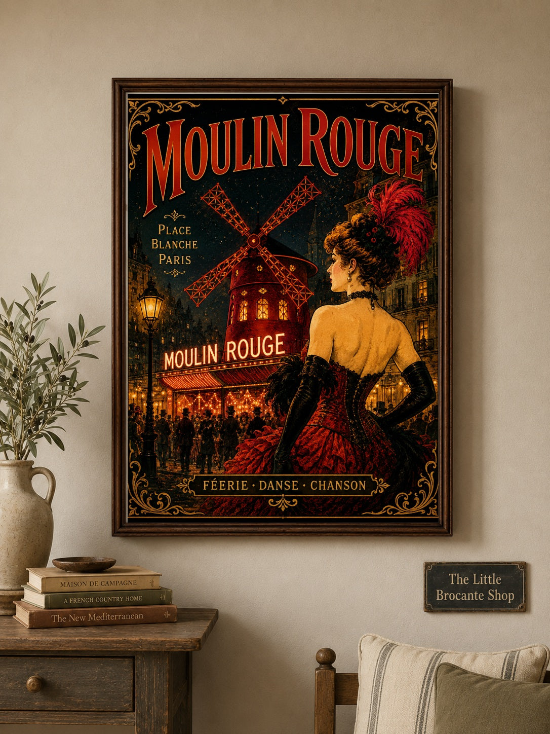 Moulin Rouge Print in Bell Epoque Style - Exclusive French Print