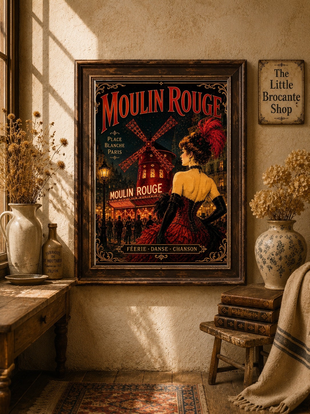 Moulin Rouge Print in Bell Epoque Style - Exclusive French Print