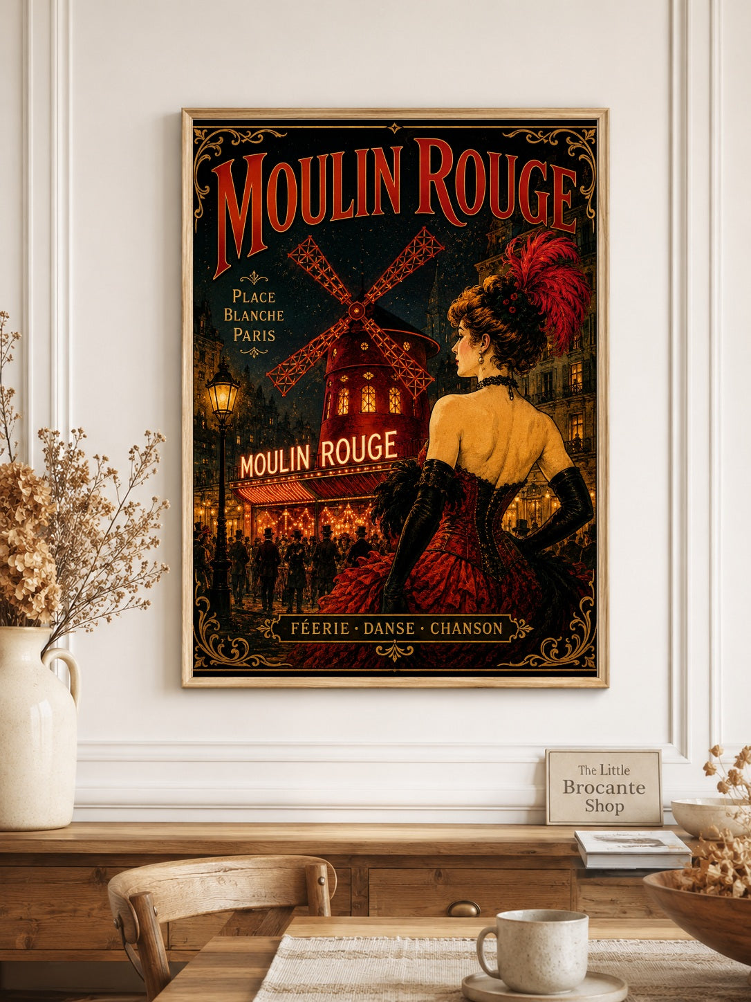 Moulin Rouge Print in Bell Epoque Style - Exclusive French Print