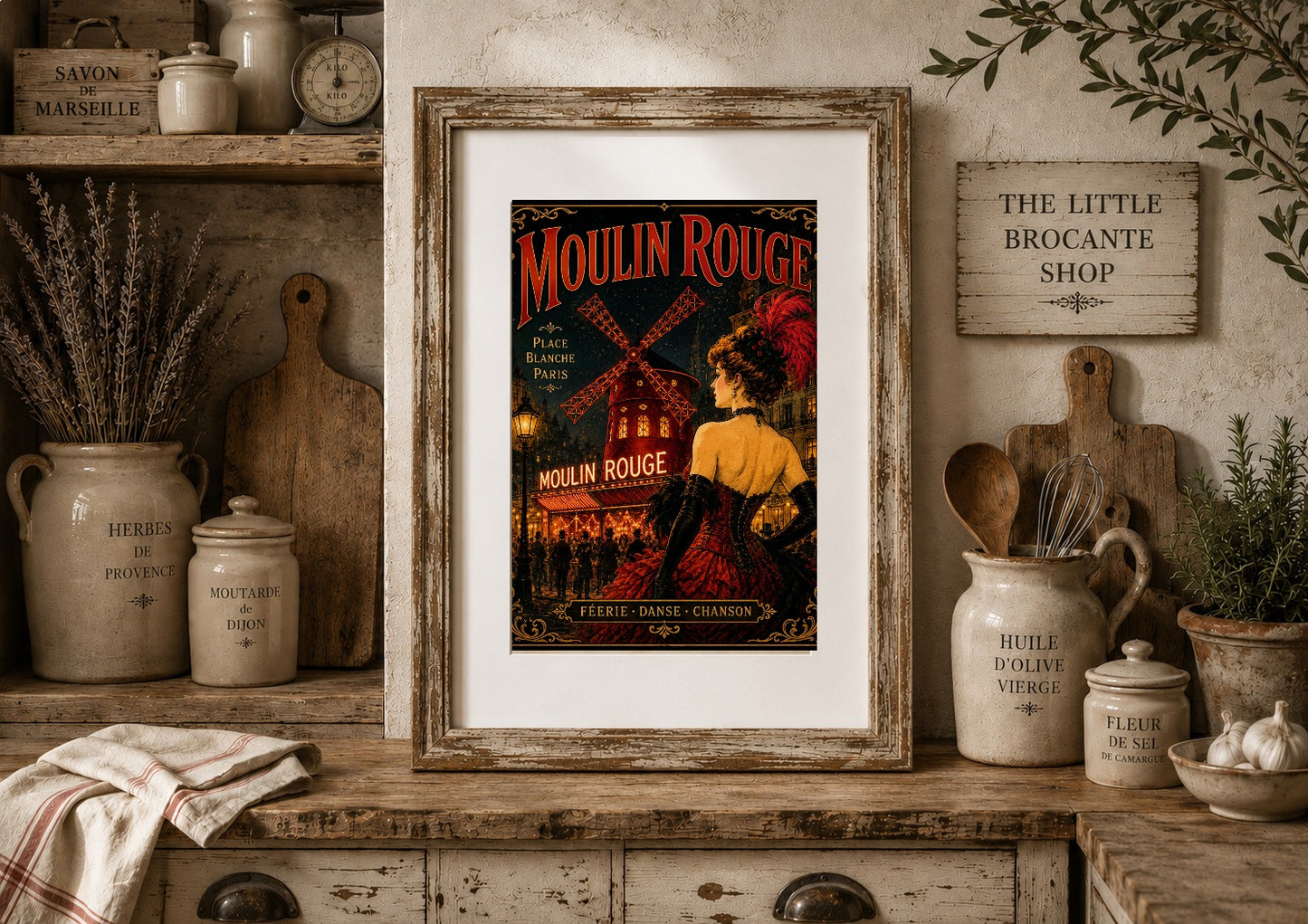 Moulin Rouge Print in Bell Epoque Style - Exclusive French Print