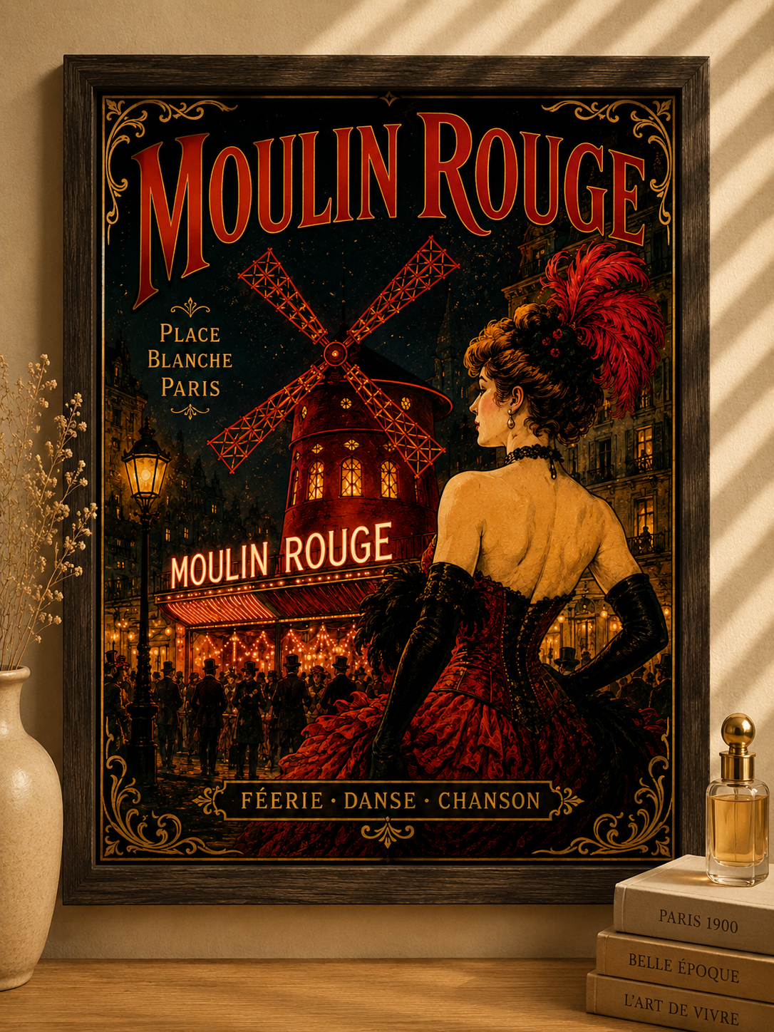 Moulin Rouge Print in Bell Epoque Style - Exclusive French Print