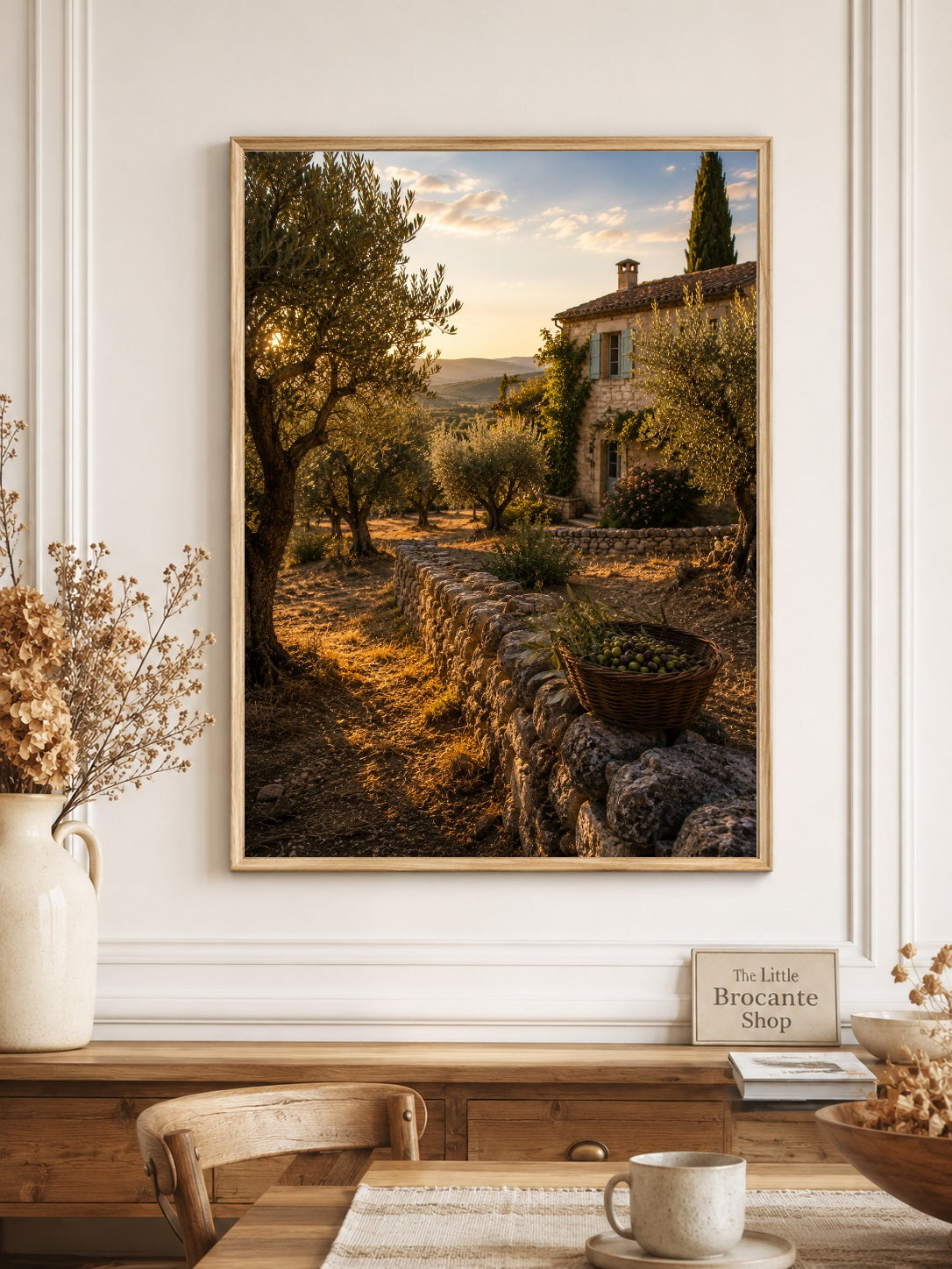Oliveraies de Provence Print | French Olive Grove Wall Art | Rustic Provence Landscape | A5, A4, A3, A2 & A1