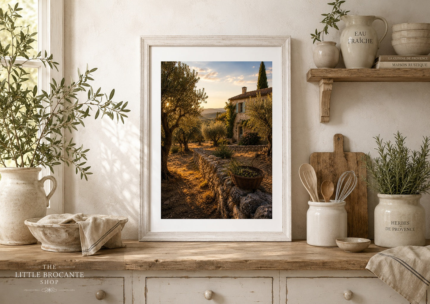 Oliveraies de Provence Print | French Olive Grove Wall Art | Rustic Provence Landscape | A5, A4, A3, A2 & A1
